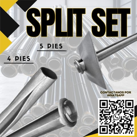 Pernos Split Set - Fortificación de Labor Minera en Trujillo (Distrito)