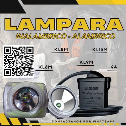 Lámpara Minera Wisdom / Interior Mina / 4A - KL9M en Arequipa (Distrito)