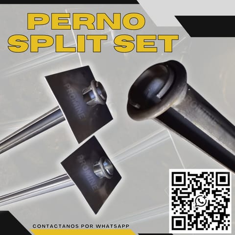 Perno Split Set - Sostenimiento Alta Resistencia