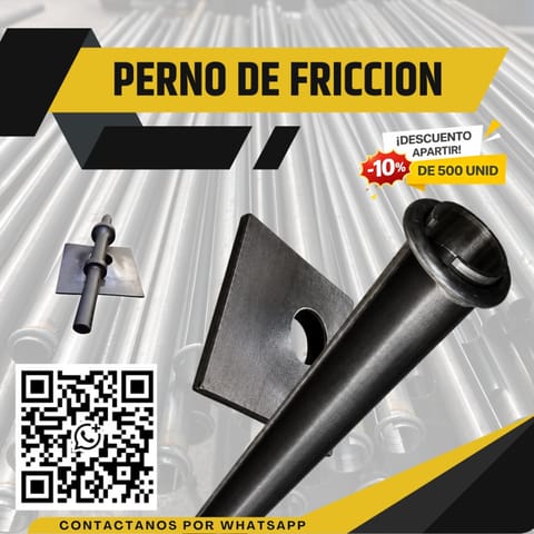 Perno de Fricción- Máxima Estabilidad Excavaciones