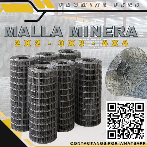 Malla Electrosoldada / Minería Medidas 2x2 - 3x3 - 4x4 en Chimbote (Distrito)
