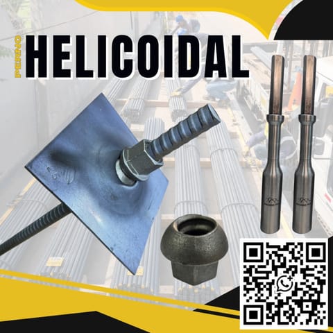 Pernos Helicoidales / Minería Sistema de Anclaje