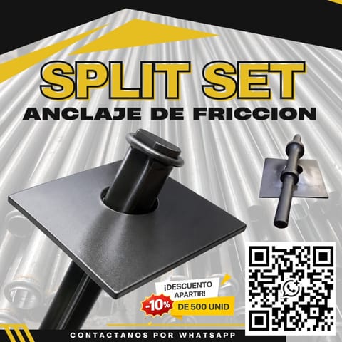 Sistema Split Set con Placa de Sujeción 5 pies