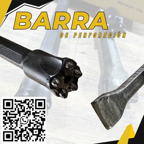 Barra de Perforación- Equipos y Labores de Minería en Patáz (Distrito)