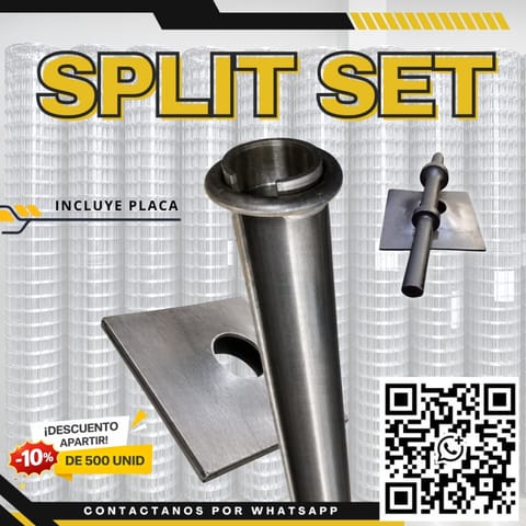 Split Set para Fortificación Minera Anclaje