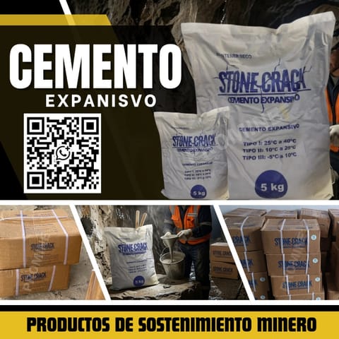 Cemento Expansivo para Minería - Demolición