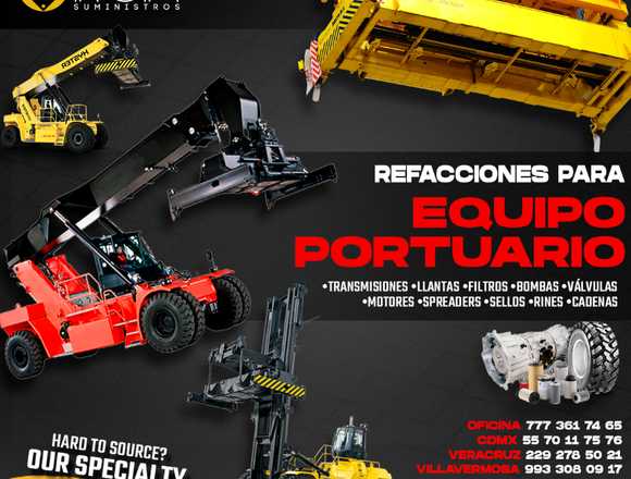 REFACCIONES PARA EQUIPO PORTUARIO