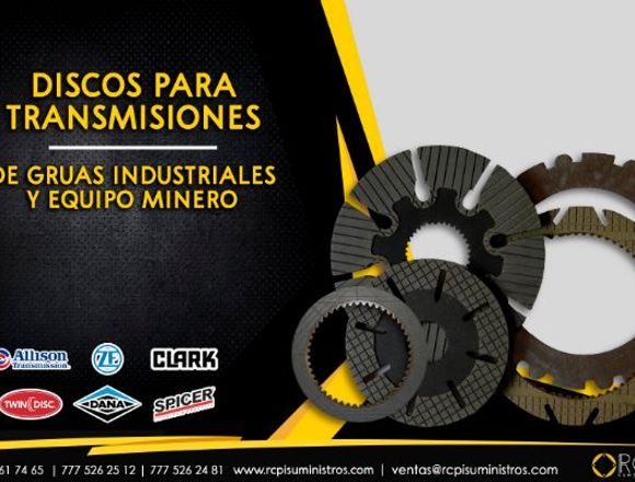 Discos de transmisiones para grúas industriales en Ojuelos de Jalisco (Municipio)