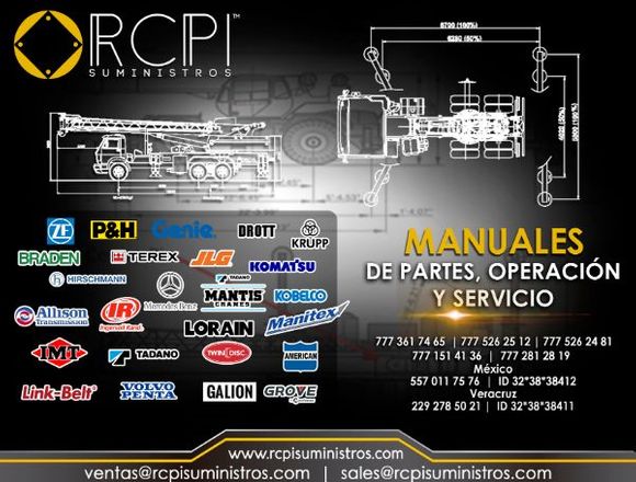 Manual de partes para grúas industriales en Cajeme (Municipio)