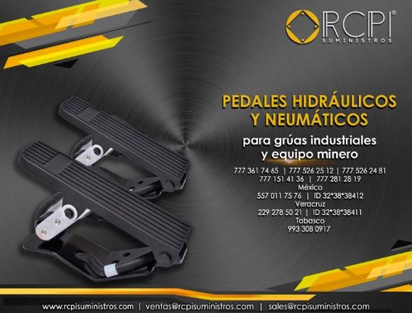 Pedales para grúas industriales en Tijuana (Municipio)