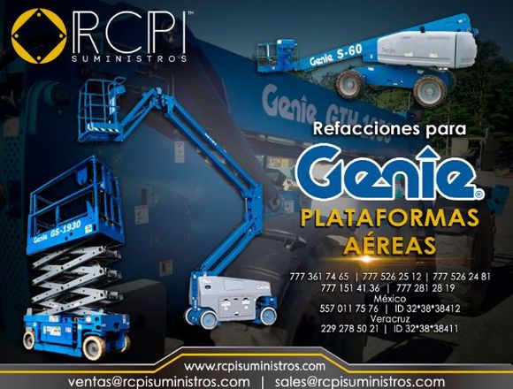 Refacciones para plataformas Genie en Tijuana (Municipio)