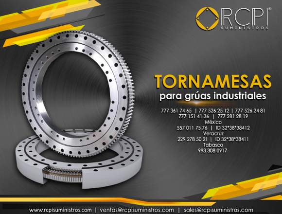 Refacciones y tornamesas para grúas
