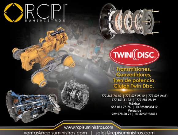 Refacciones twin disc para grúas industriales en Cajeme (Municipio)