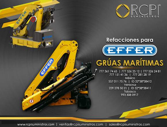 Recambios para grúas Effer en Arteaga (Municipio)