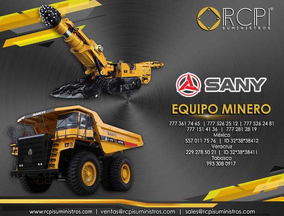 Refacciones para equipo minero Sany en Puebla (Municipio)