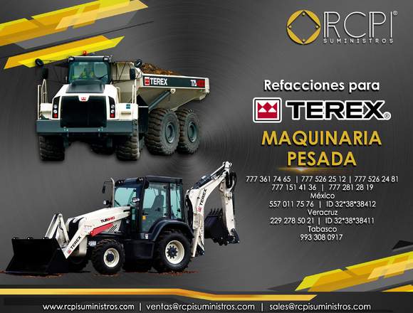 Refacciones para maquinaria pesada Terex en Arteaga (Municipio)