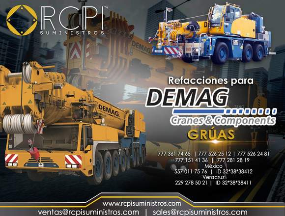 Refacciones para grúa industrial Demag en Mérida (Municipio)