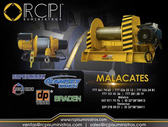 Malacates para grúas industriales en Mexicali (Municipio)