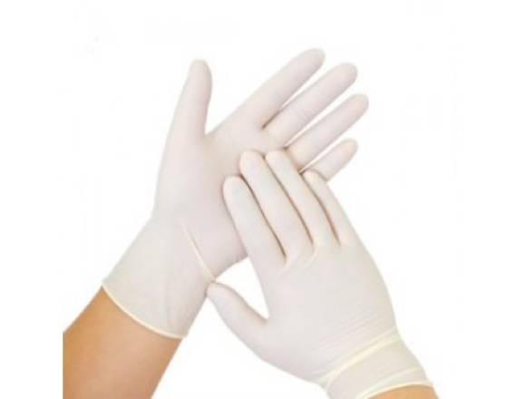 Guantes de látex, alcohol (Material Gastable)