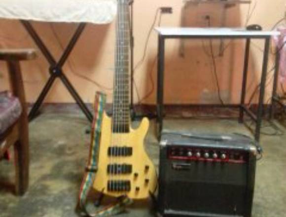 Bajo Washburn 6 cuerdas + Acesorios en Guaicaipuro (Municipio)