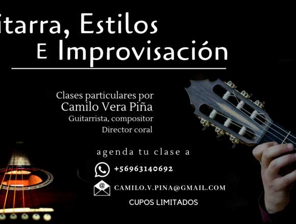 Clases de Guitarra para todos los niveles en Santiago (Comuna)