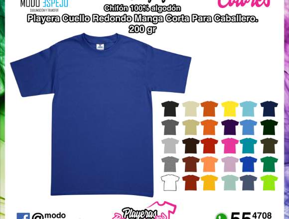 Playeras promocionales publicitarias URGENTES