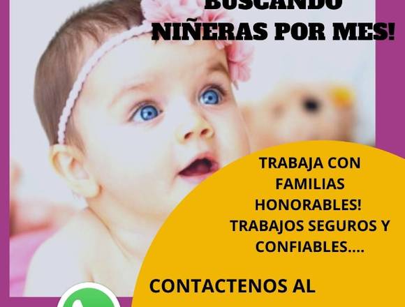 Buscamos Niñeras Domesticas Cocineras en Ciudad de Guatemala (Municipio)