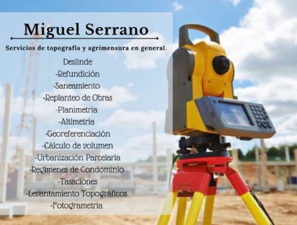 TOPOGRAFIA Y AGRIMENSURA GENERAL en Santo Domingo Este (Municipio)
