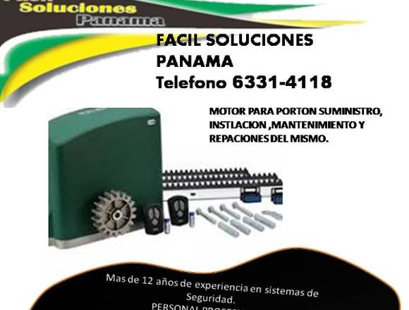 Motor para porton o puertas. en Balboa (Distrito)
