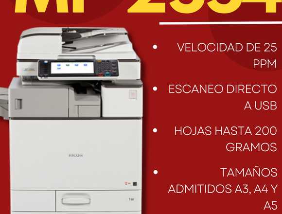 COPIADORA RICOH MP 2554 en Guayaquil (Cantón)