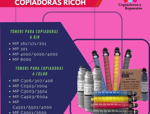 VENTA DE TONER PARA COPIADORAS RICOH en Guayaquil (Cantón)
