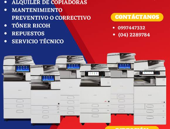 EN COPIADORAS Y REPUESTOS TE OFRECEMOS en Guayaquil (Cantón)