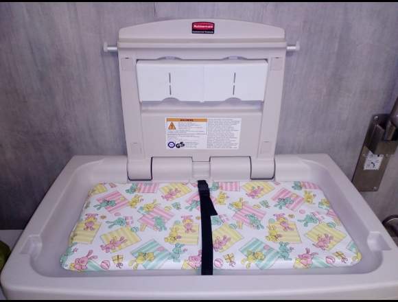 CAMBIADOR DE BEBE PLEGABLE HORIZONTAL PLATINO
