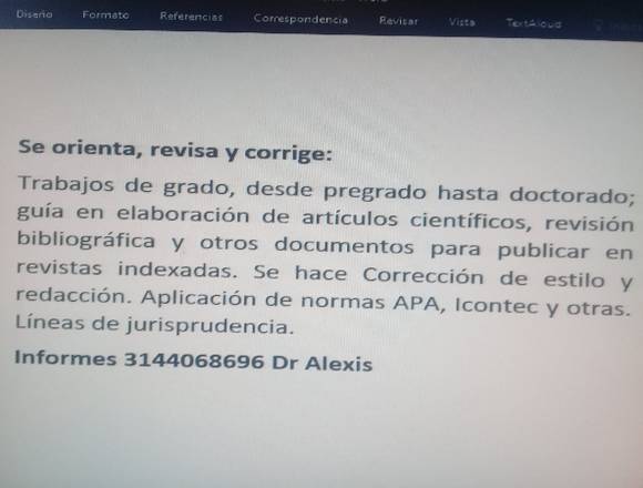 asesor de tesis profesor universitario en Bogotá, D.C. (Municipio)