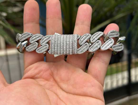 Pulseras full ice cubanas y barbadas