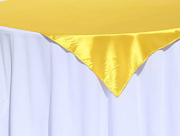 Cubremanteles de Tela Raso Satin para Eventos