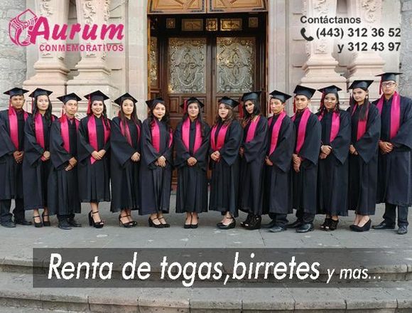 Renta de togas y birretes para todo Michoacan en Mexicali (Municipio)