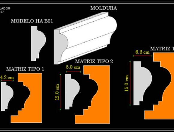 MOLDES PARA CONSTRUIR MOLDURAS DE CEMENTO