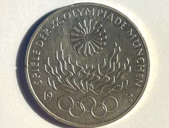 10 DM Gedenkmünze Olympische Spiele 1972 J in Lörrach (Lokalität)