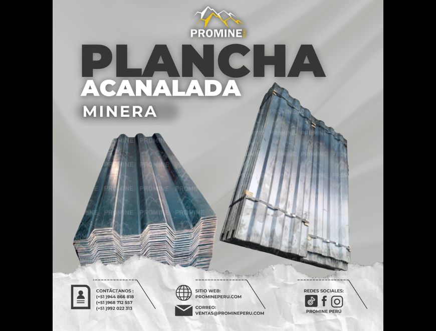 PLANCHA GALVANIZADA ACANALADA – PROMINE|MINEROS/
