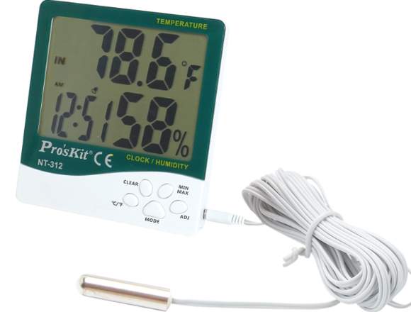 Medidor de humedad de temperatura digital Proskit