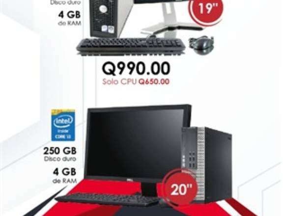 Computadoras Core2duo Q990 en Ciudad de Guatemala (Municipio)