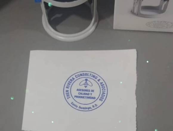 Sello Gomigrafo empresarial en Santo Domingo de Guzmán (Municipio)