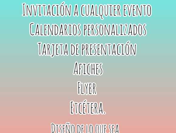 Afiches, banners, tarjeta de invitación, etc