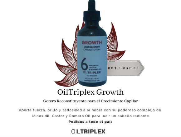 Oiltriplex Growth Gotero Reconstituyente Capilar en La Vega (Municipio)