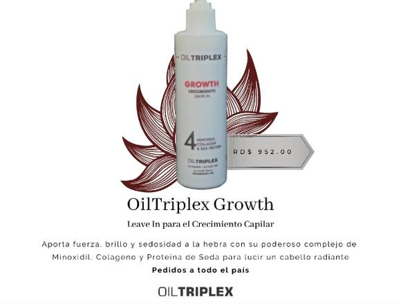 Oiltriplex Growth Leave In Crecimiento Capilar en La Vega (Municipio)