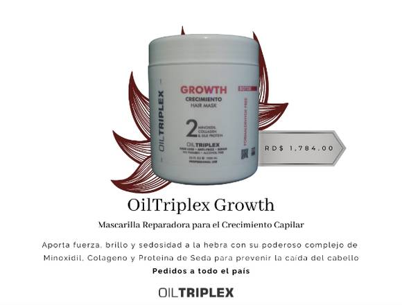 Oiltriplex Growth Mascarilla Reparadora en La Vega (Municipio)