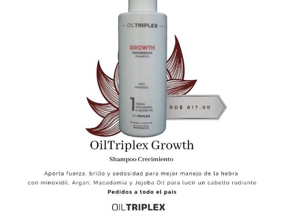 Oiltriplex Growth Shampoo Crecimiento en La Vega (Municipio)