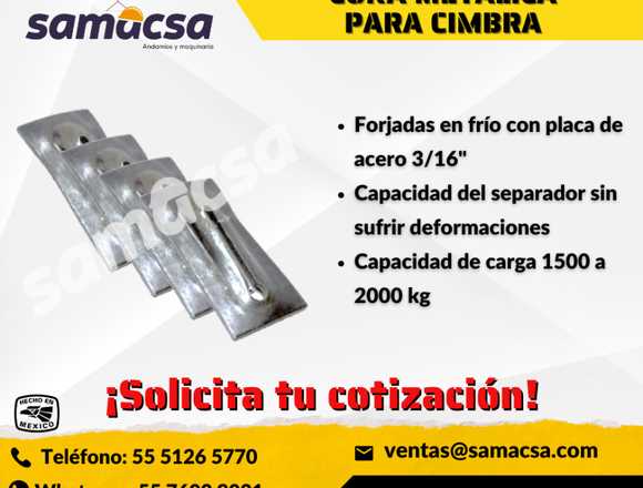 CUÑA METÁLICA PARA CIMBRA - SAMACSA en Álvaro Obregón (Municipio)
