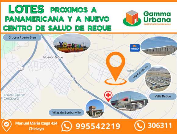 LOTES A MTS CENTRO DE SALUD DE REQUE en Reque (Distrito)